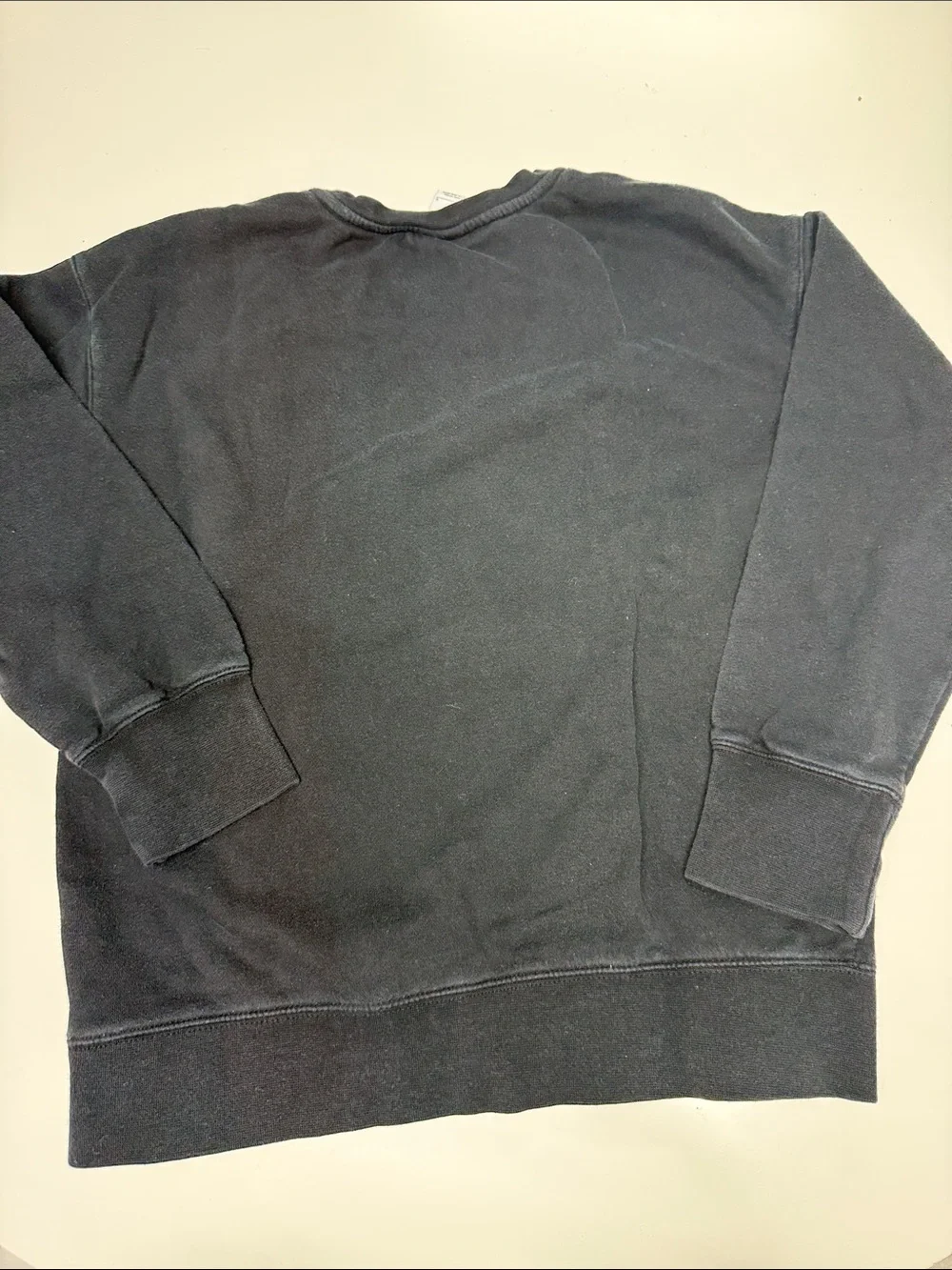 Nike Big Girls Black Crewneck Pullover with White Logo
